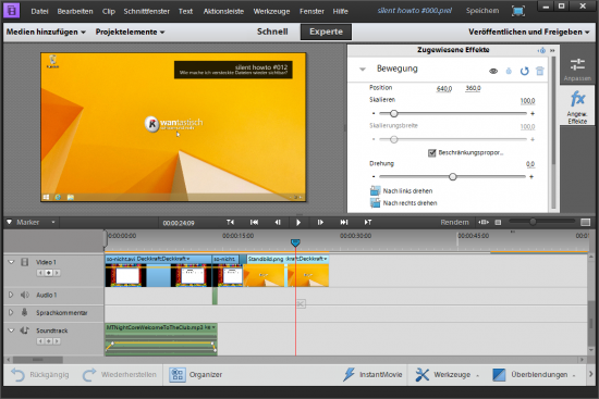 Adobe Premiere Elements Screenshot