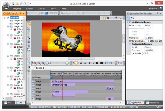 VSDC Free Video Editor Screenshot